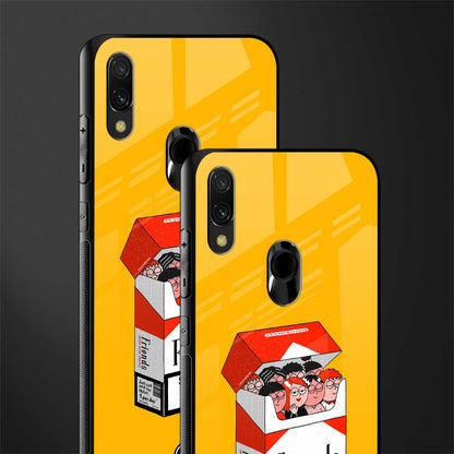 socializing can cause happiness glass case for redmi y3 image-2