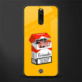 socializing can cause happiness glass case for redmi 8 image