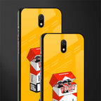 socializing can cause happiness glass case for redmi 8a image-2
