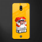 socializing can cause happiness glass case for redmi 8a image
