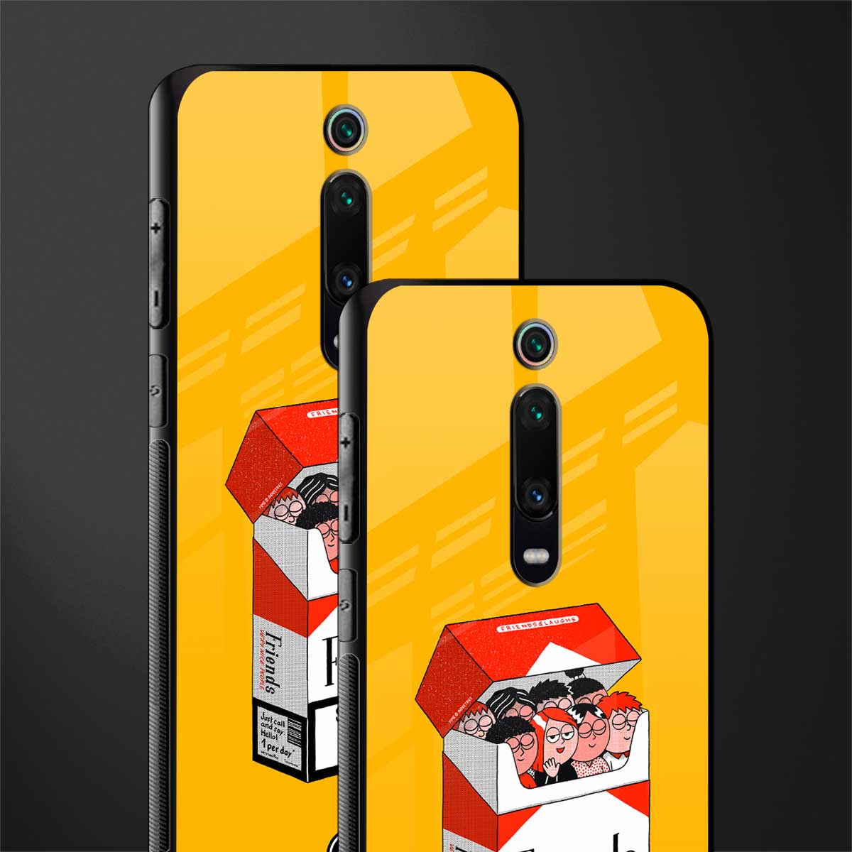 socializing can cause happiness glass case for redmi k20 image-2