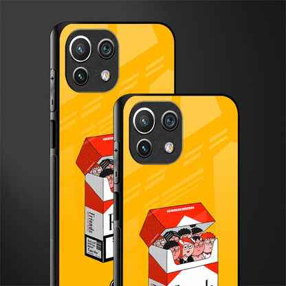 socializing can cause happiness glass case for mi 11 lite image-2