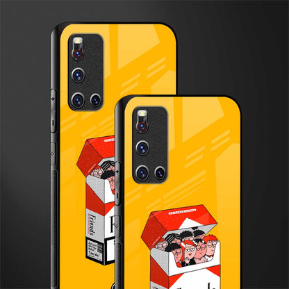socializing can cause happiness glass case for vivo v19 image-2