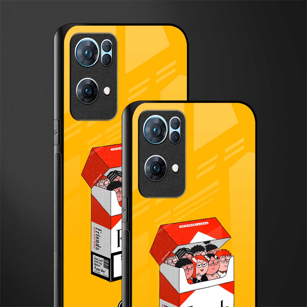 socializing can cause happiness glass case for oppo reno7 pro 5g image-2