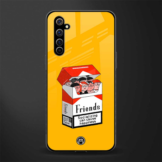 socializing can cause happiness glass case for realme x50 pro image