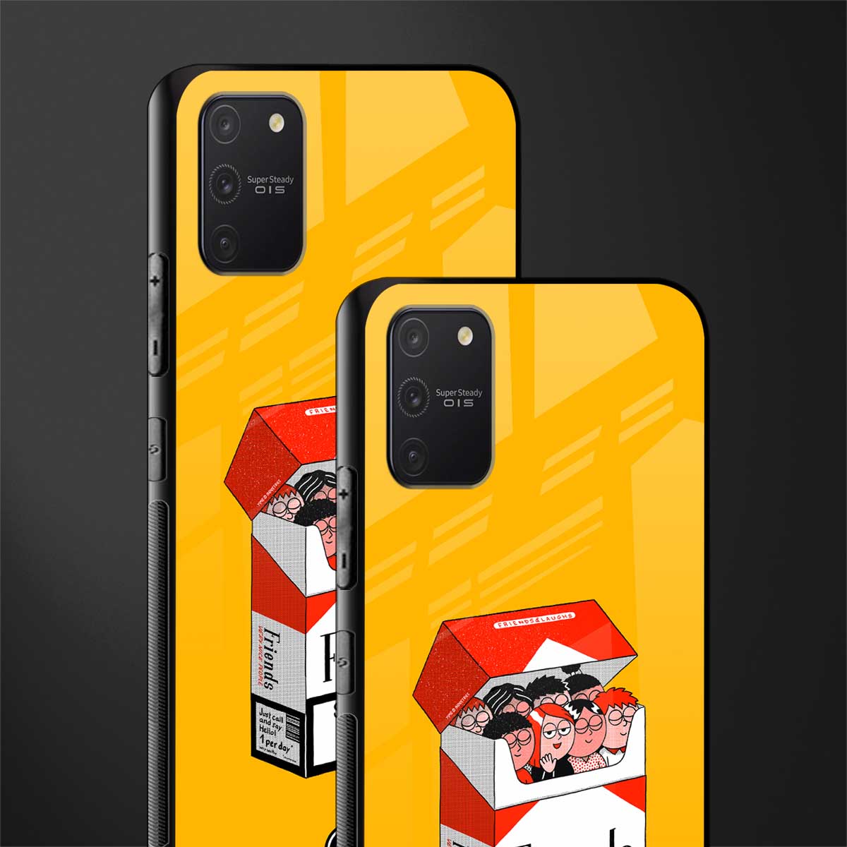 socializing can cause happiness glass case for samsung galaxy a91 image-2