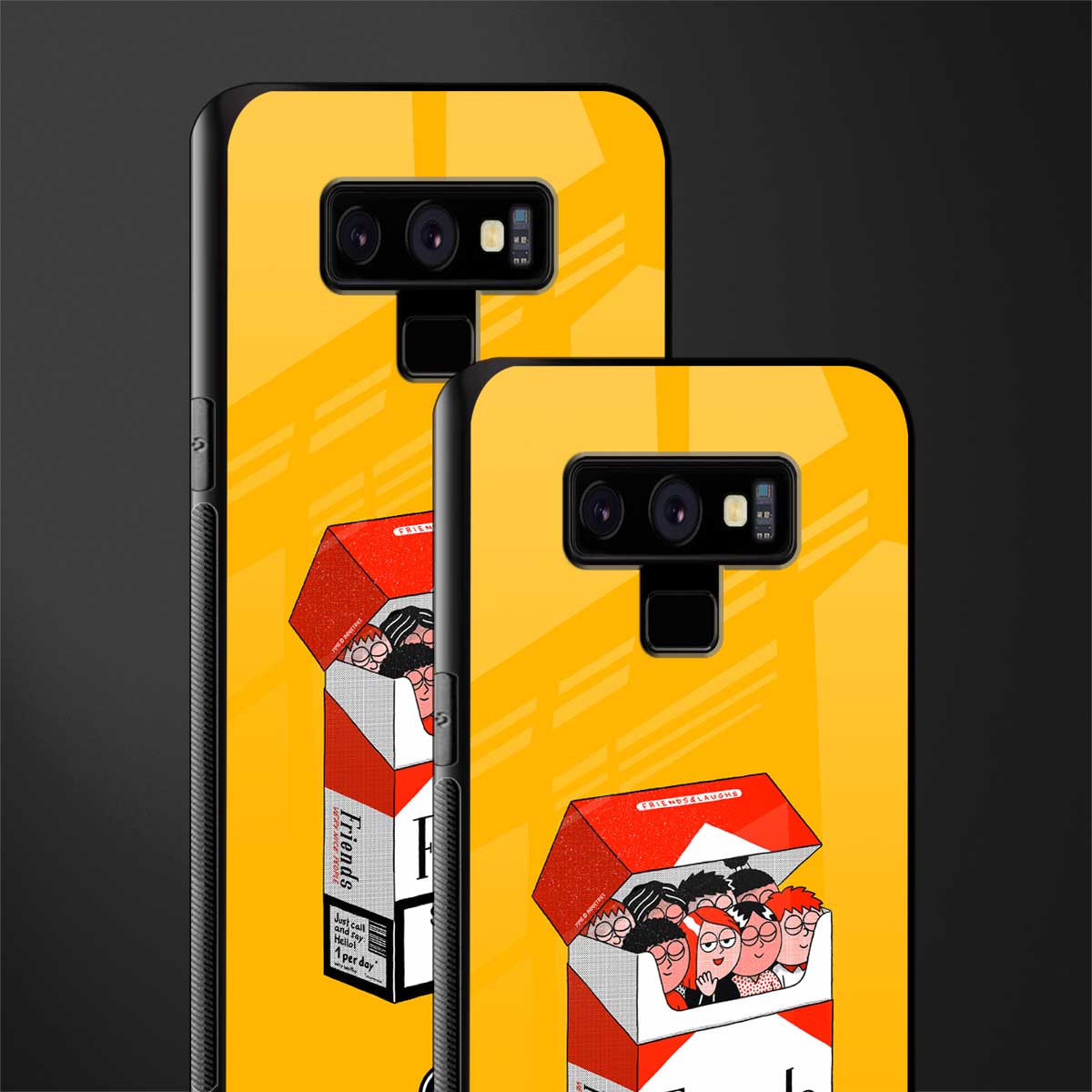 socializing can cause happiness glass case for samsung galaxy note 9 image-2