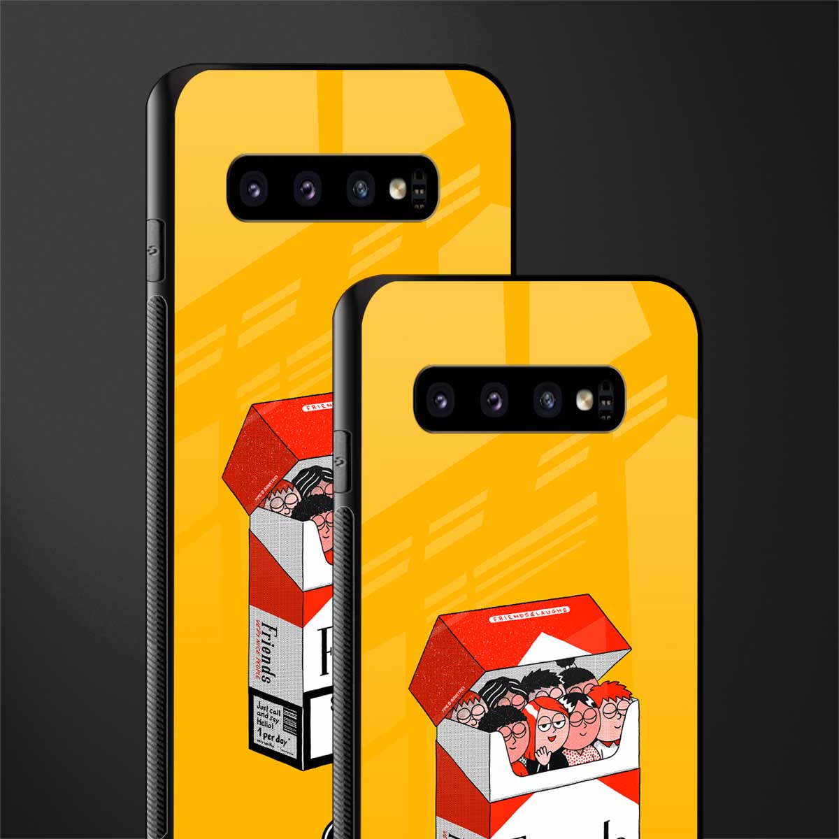 socializing can cause happiness glass case for samsung galaxy s10 image-2