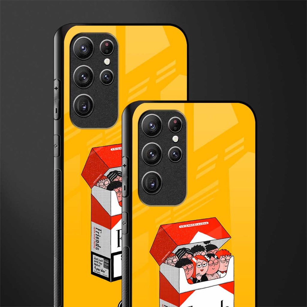 socializing can cause happiness glass case for samsung galaxy s22 ultra 5g image-2