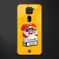 socializing can cause happiness glass case for redmi note 9 image