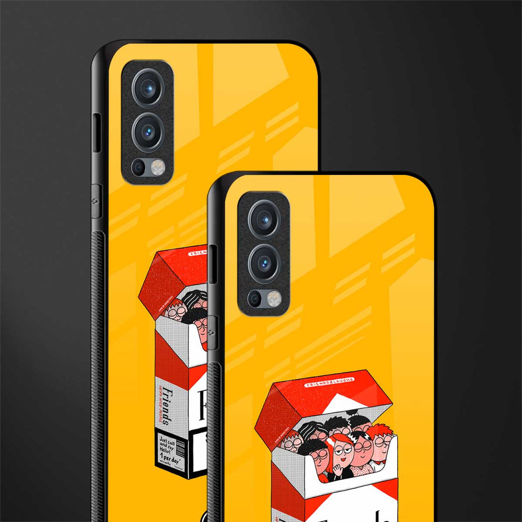 socializing can cause happiness glass case for oneplus nord 2 5g image-2