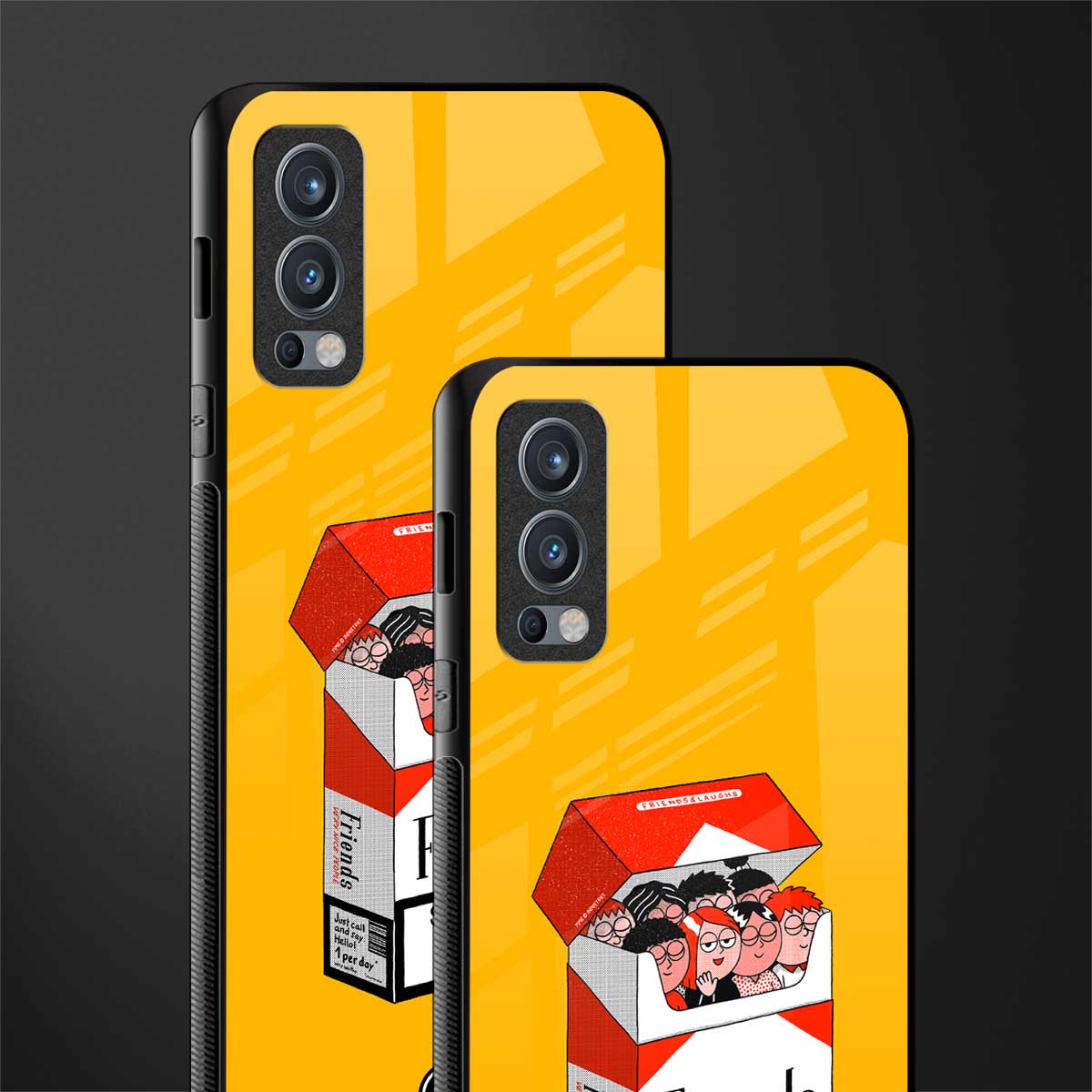 socializing can cause happiness glass case for oneplus nord 2 5g image-2