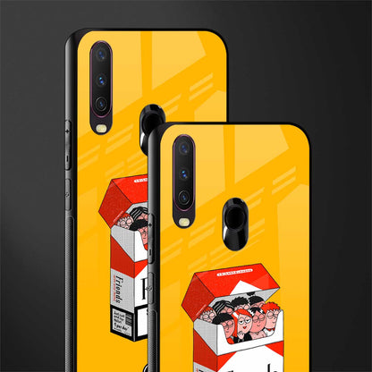 socializing can cause happiness glass case for vivo y12 image-2