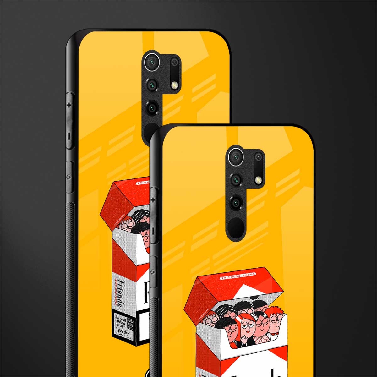 socializing can cause happiness glass case for poco m2 image-2