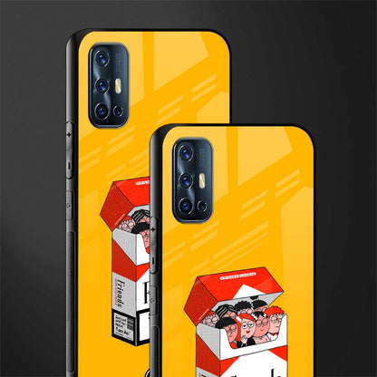socializing can cause happiness glass case for vivo v17 image-2