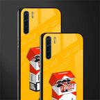 socializing can cause happiness glass case for oppo f15 image-2
