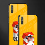 socializing can cause happiness glass case for redmi 9a image-2