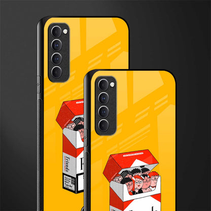socializing can cause happiness glass case for oppo reno 4 pro image-2