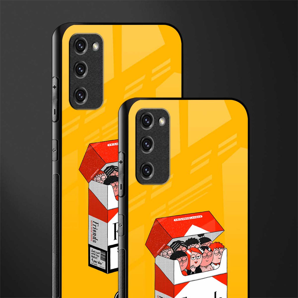 socializing can cause happiness glass case for samsung galaxy s20 fe image-2