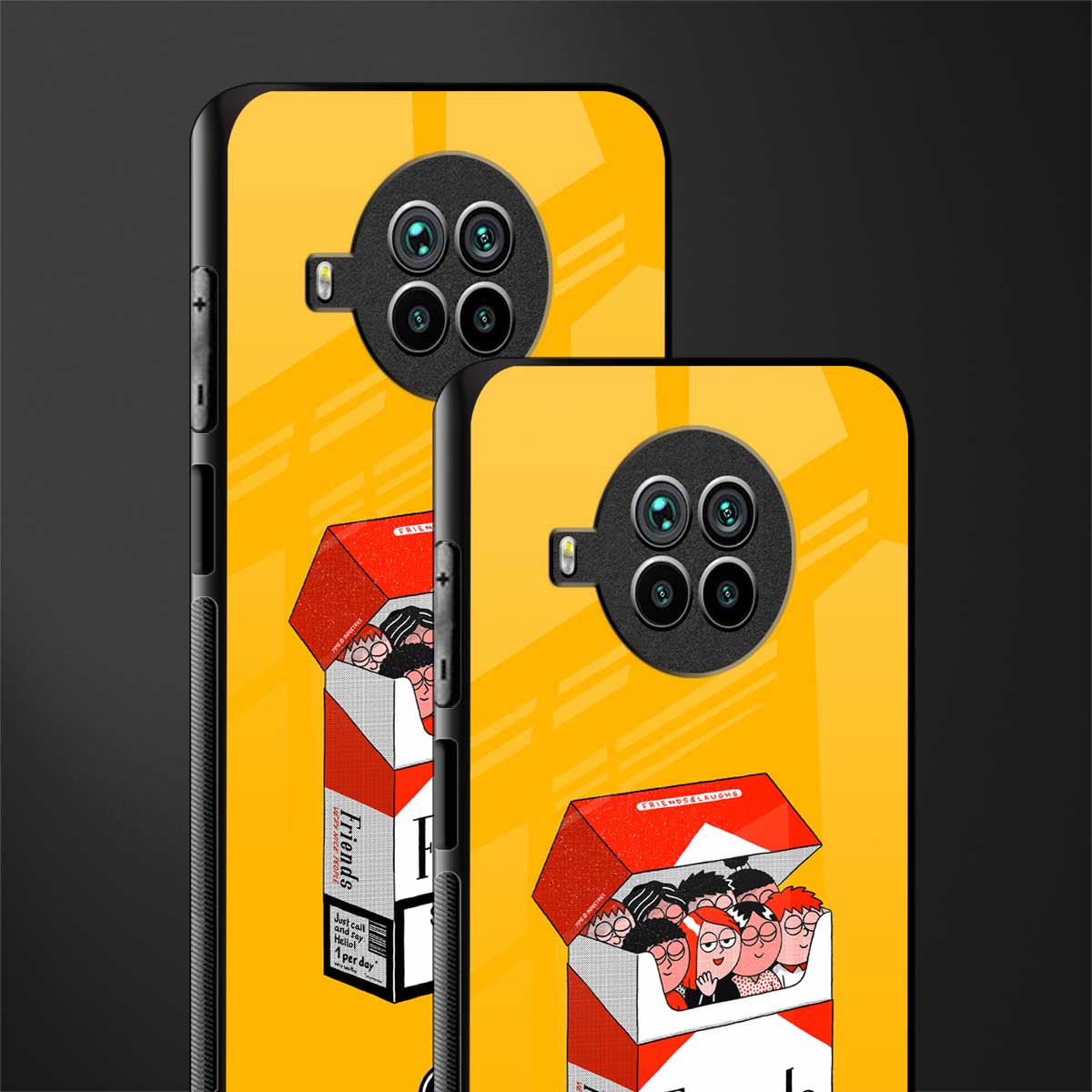 socializing can cause happiness glass case for mi 10i image-2
