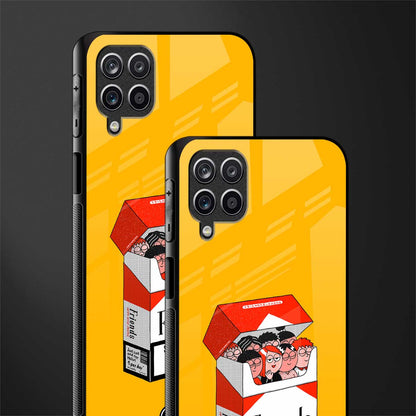 socializing can cause happiness glass case for samsung galaxy m42 5g image-2