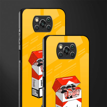 socializing can cause happiness glass case for poco x3 pro image-2