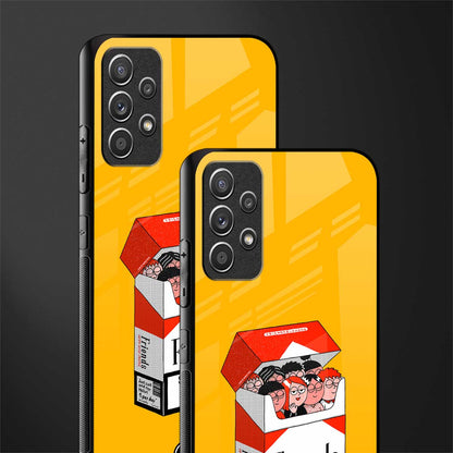 socializing can cause happiness glass case for samsung galaxy a72 image-2