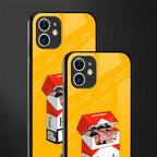 socializing can cause happiness glass case for iphone 12 mini image-2