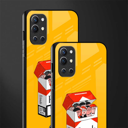 socializing can cause happiness glass case for oneplus 9r image-2