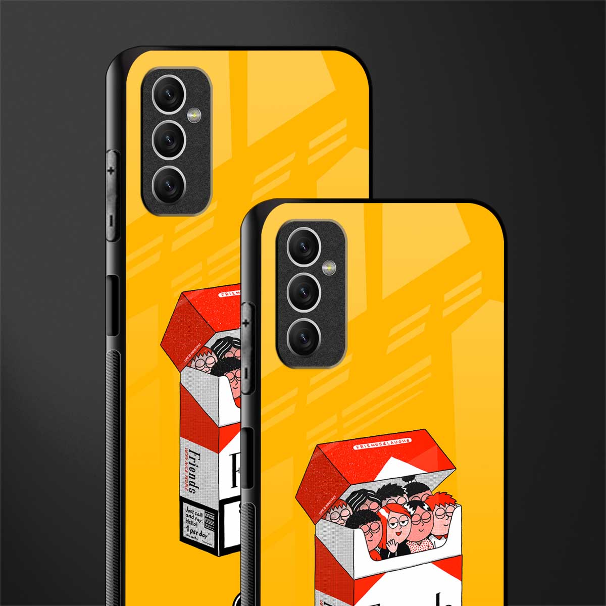 socializing can cause happiness glass case for samsung galaxy m52 5g image-2