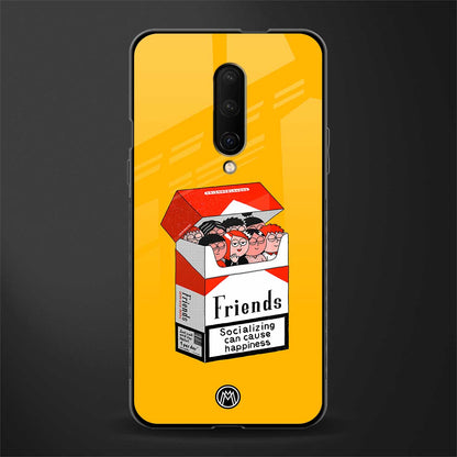 socializing can cause happiness glass case for oneplus 7 pro image