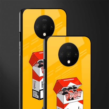 socializing can cause happiness glass case for oneplus 7t image-2