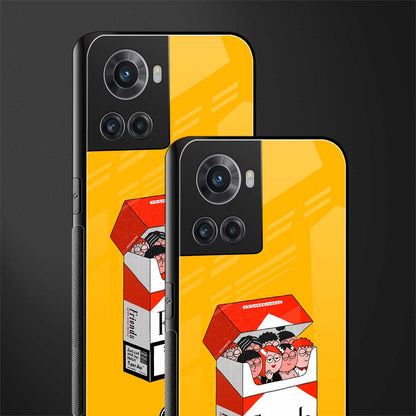 socializing can cause happiness back phone cover | glass case for oneplus 10r 5g