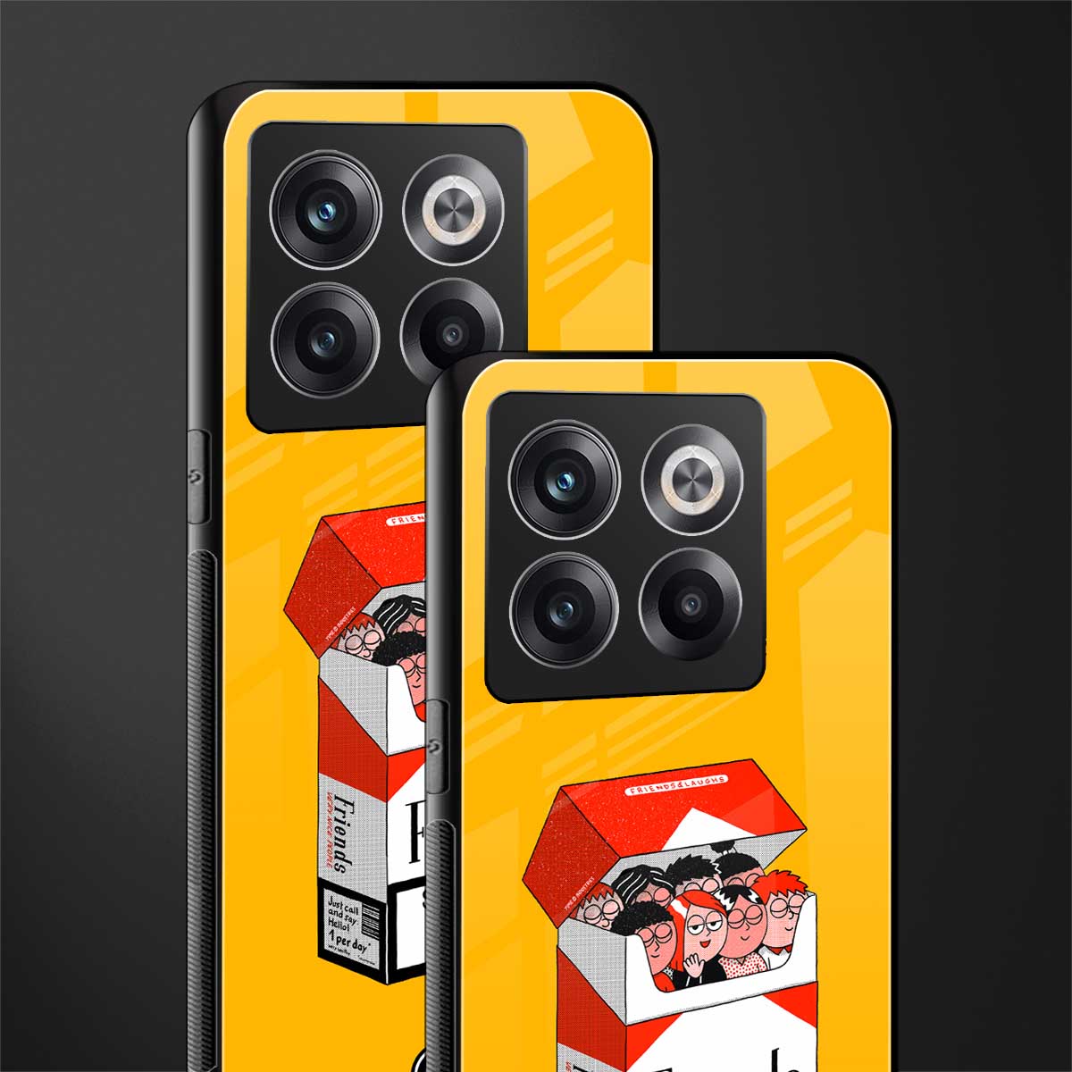 socializing can cause happiness back phone cover | glass case for oneplus 10t
