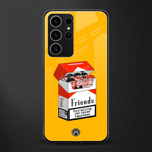 Socializing-Can-Cause-Happiness-Glass-Case for phone case | glass case for samsung galaxy s23 ultra