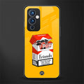 socializing can cause happiness back phone cover | glass case for oneplus 9