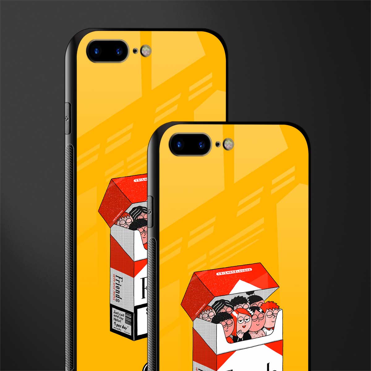 socializing can cause happiness glass case for iphone 7 plus image-2