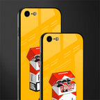 socializing can cause happiness glass case for iphone se 2020 image-2