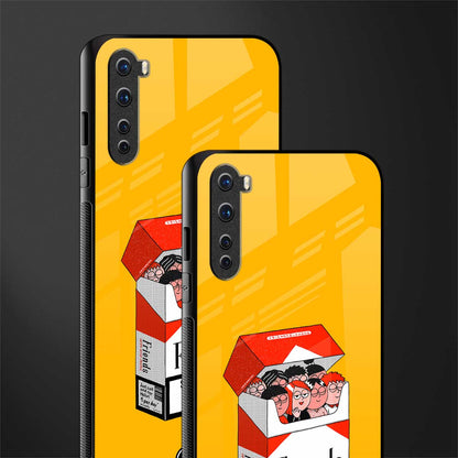 socializing can cause happiness glass case for oneplus nord ac2001 image-2
