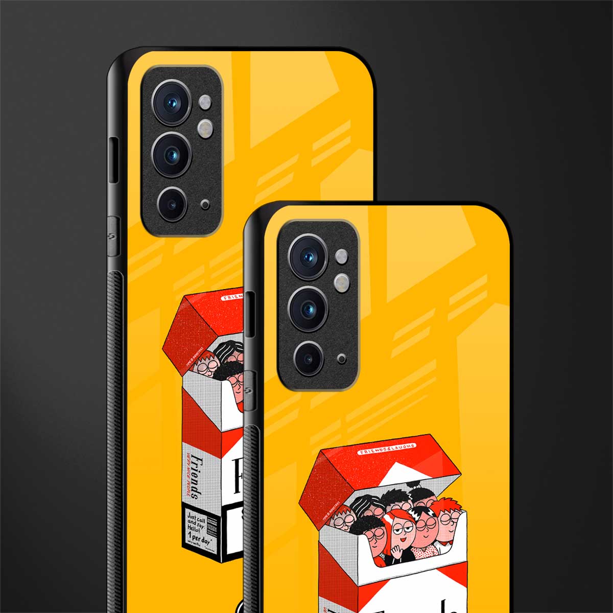 socializing can cause happiness glass case for oneplus 9rt image-2