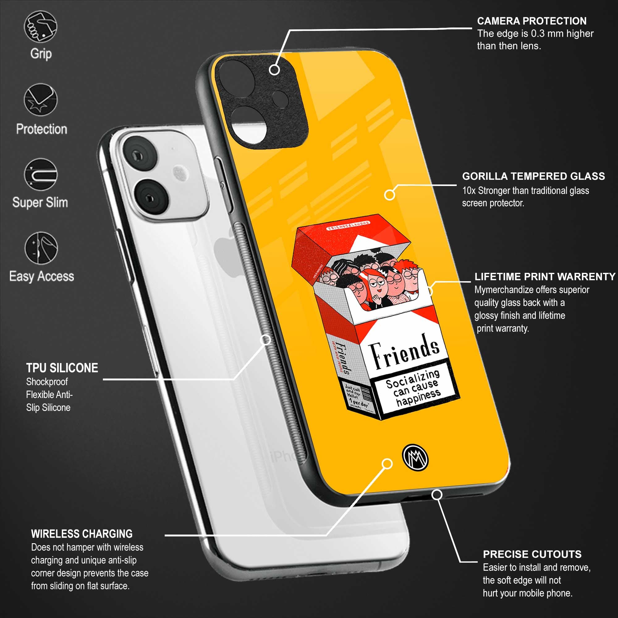 socializing can cause happiness glass case for samsung galaxy s22 plus 5g image-4