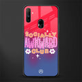socially awkward club glass case for realme narzo 10a image