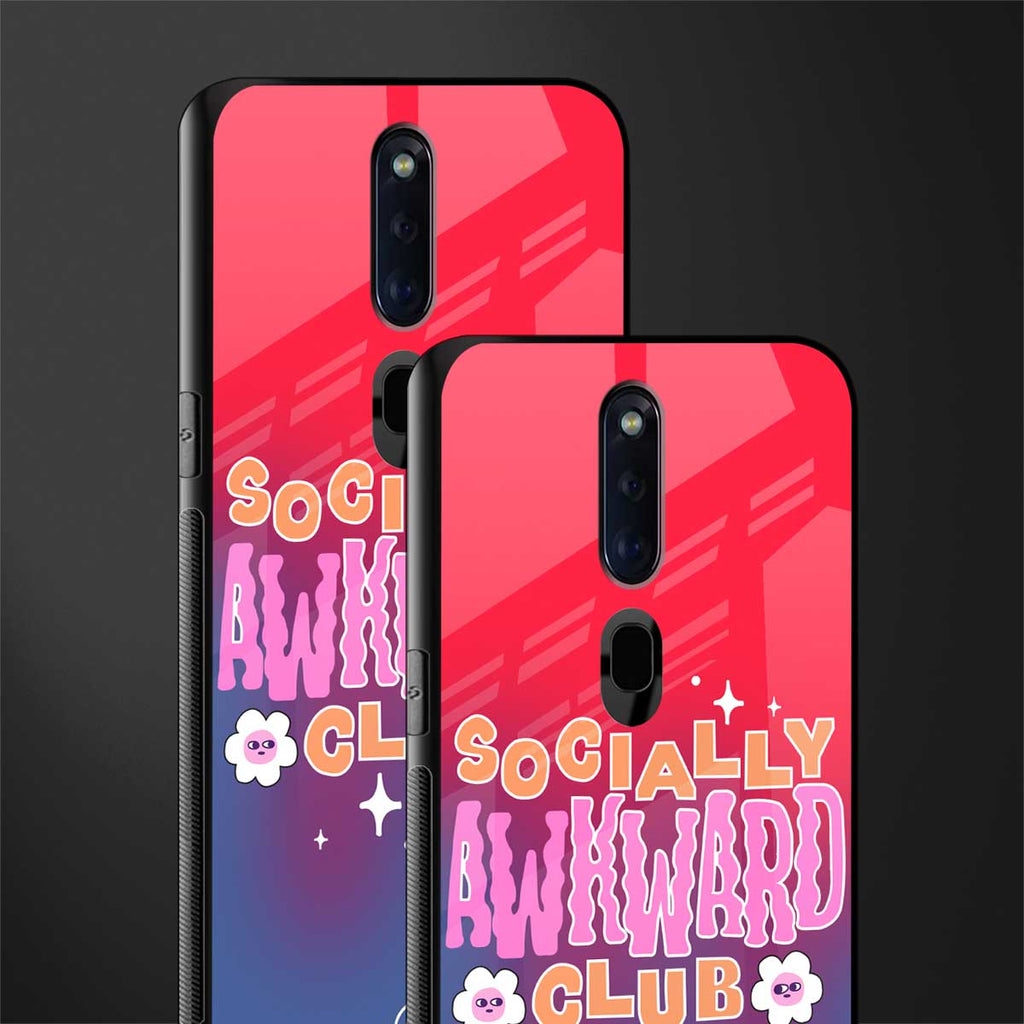 socially awkward club glass case for oppo f11 pro image-2