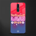 socially awkward club glass case for oppo f11 image