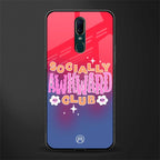 socially awkward club glass case for oppo f11 image