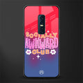 socially awkward club glass case for vivo v17 pro image