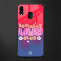 socially awkward club glass case for samsung galaxy m10s image