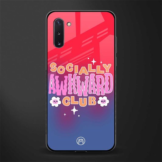 socially awkward club glass case for samsung galaxy note 10 image