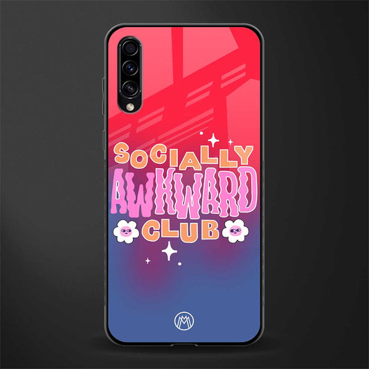 socially awkward club glass case for samsung galaxy a70 image