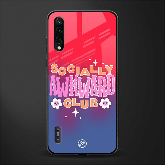 socially awkward club glass case for mi a3 redmi a3 image